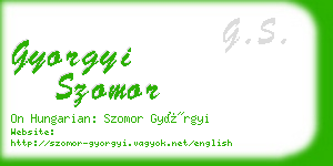 gyorgyi szomor business card